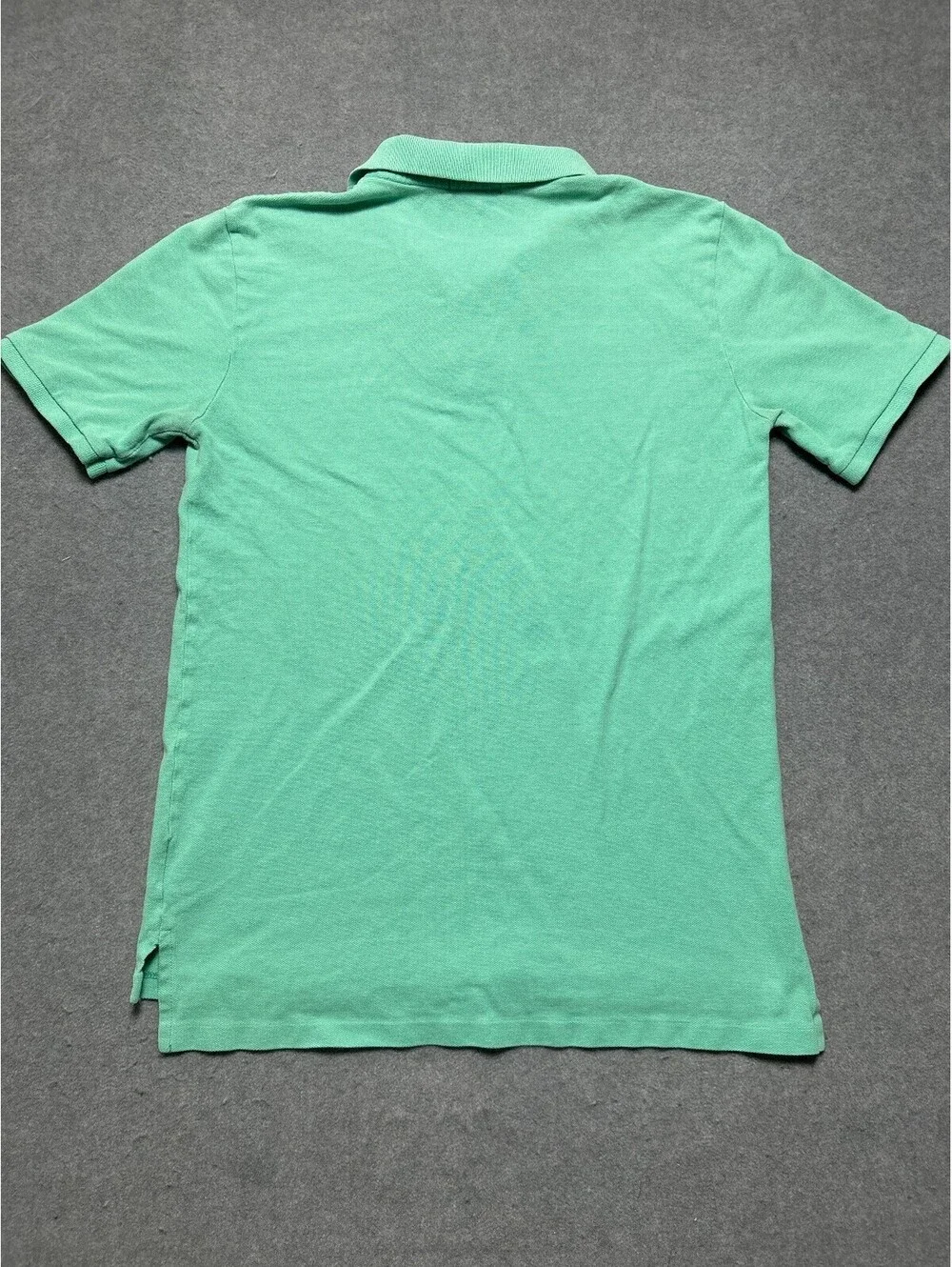 Polo Ralph Lauren Boys XL 18-20 Mint Green Mesh Polo Shirt Purple Pony Cotton